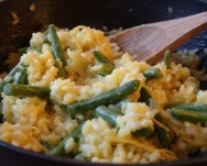 Risotto de judías verdes y calabaza