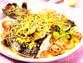 Rodaballo al horno