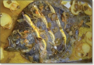 Rodaballo asado
