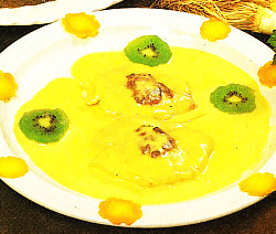 Rodaballo con salsa de erizos