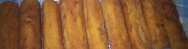 Rollitos de pan con jamón de York