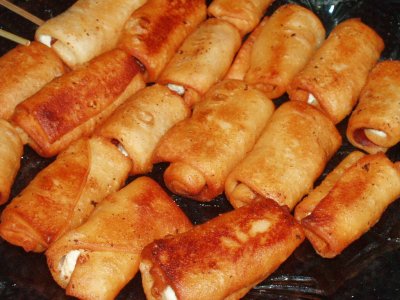 Rollitos de pollo y soja