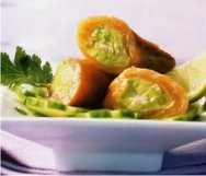 Rollitos de salmón rellenos