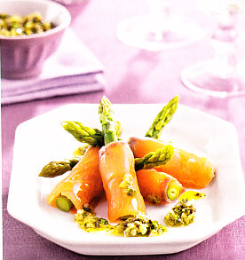 Rollitos de salmón
