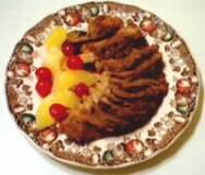 Rollo de cerdo con piña
