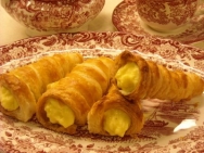 Rollos de crema pastelera
