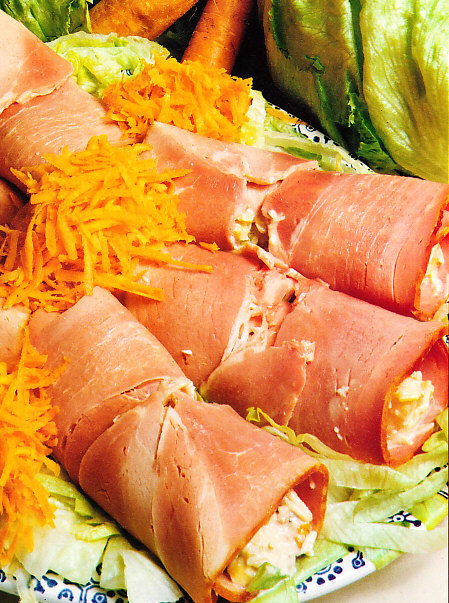 Rollos de jamón