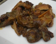 Rovellones con cebolla