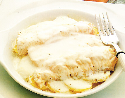 Salmón a la parmentier