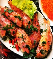 Salmonetes a la vinagreta