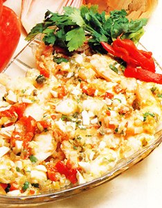 Salpicón de langostinos