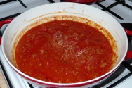 Salsa de tomates a la española