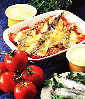 Sardinas a la parmesana