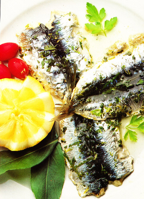 Sardinas horneadas con limón