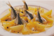Sardinas marinadas con patatas