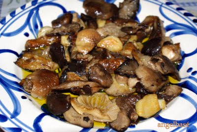 Setas de cardo salteadas