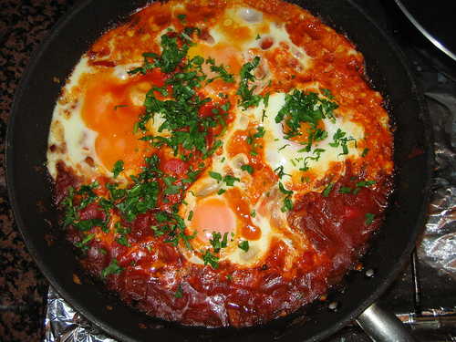Shakshuka con huevos