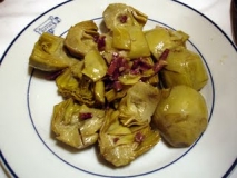Alcachofas al vino de Montilla