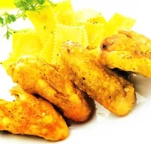 Receta de Alitas de pollo al curry con pasta