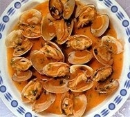 Almejas a la naranja