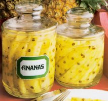 Receta de Ananas al marrasquino