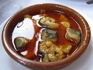 Receta de Anguilas en ajo y pimentón