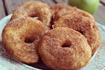 Aros de manzana de fritos
