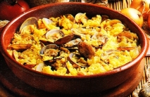 Arroz con chirlas