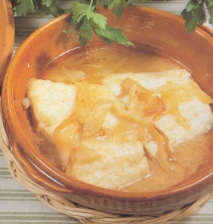 Bacalao con cebolla