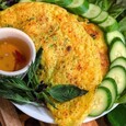 Banh Xeo Camboyano - Crep Salado Relleno de Cerdo