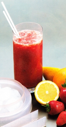 Batido de fresones y tomate