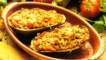 Berenjenas rellenas de hortalizas