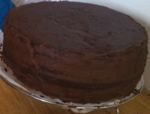Bizcocho de chocolate para tarta fondant
