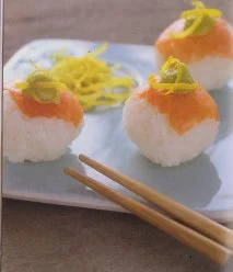 Receta de Bolitas de sushi de salmón ahumado