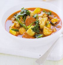 Caldo verde con pollo