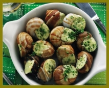 Caracoles a la borgoñesa