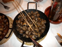 Caracoles a la parrilla