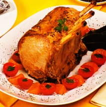 Cerdo asado al ron