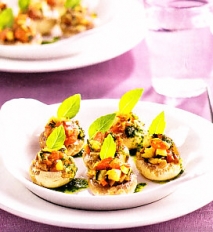 Champiñones rellenos