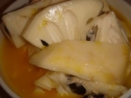 Chirimoyas a la naranja
