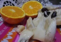 Receta de Chirimoyas con zumo de naranja