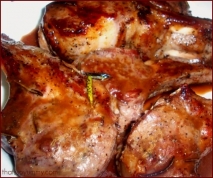 Chuletas de cordero a la miel en microondas