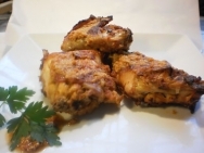 Conejo en adobo al estilo romesco