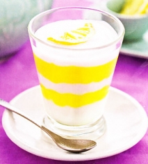 Copa de yogur y limón