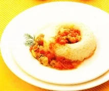 Receta de Corona de arroz con chirlas