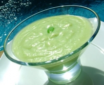 Crema de aguacates y peras