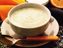 Crema de pepinos con yogur a la menta
