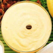 Crema de plátano y café