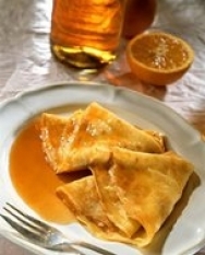 Crêpes de mantequilla de naranja