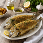 Dorada a la costra de pan rallado